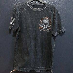 Affliction shirt.